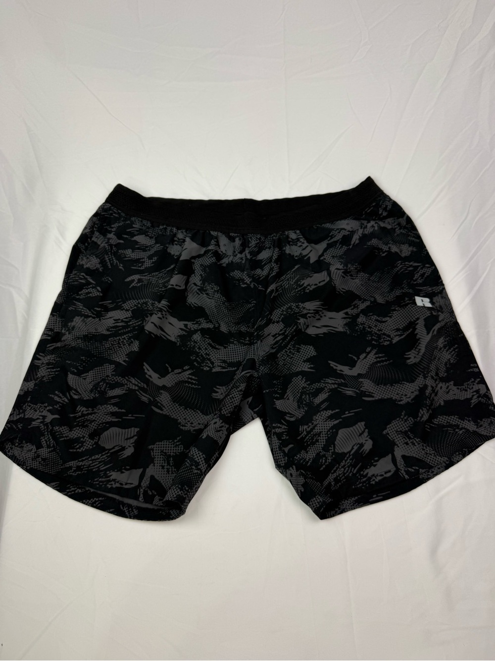 Russell Athletic Black & Gray Men's Athletic Shorts